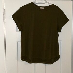 Short Sleeve Essential Basic Tee - Olive